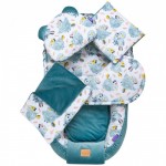 5 delni komplet Jukki Comfort Velvet Baby Bird